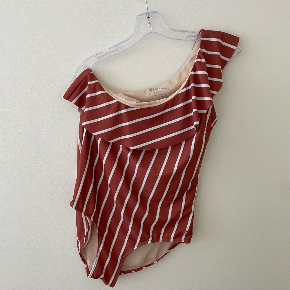 Striped swimsuit